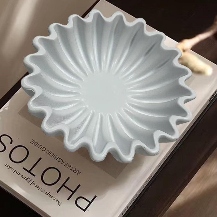 Groove Ruffled Decorative Bowl