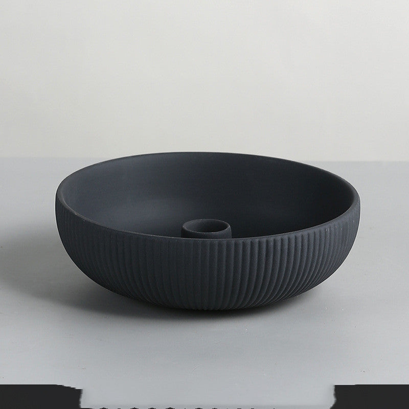 Simple Ceramic Candle Tray