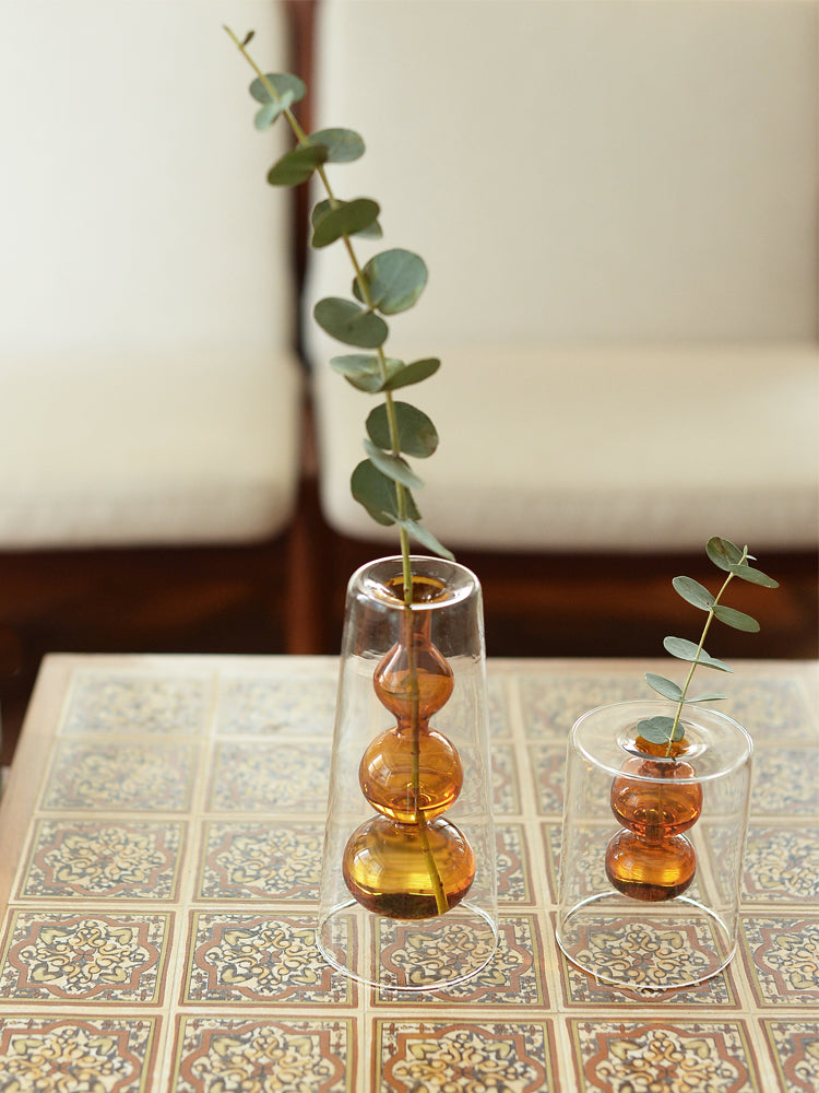 Retro Stained Glass Vase