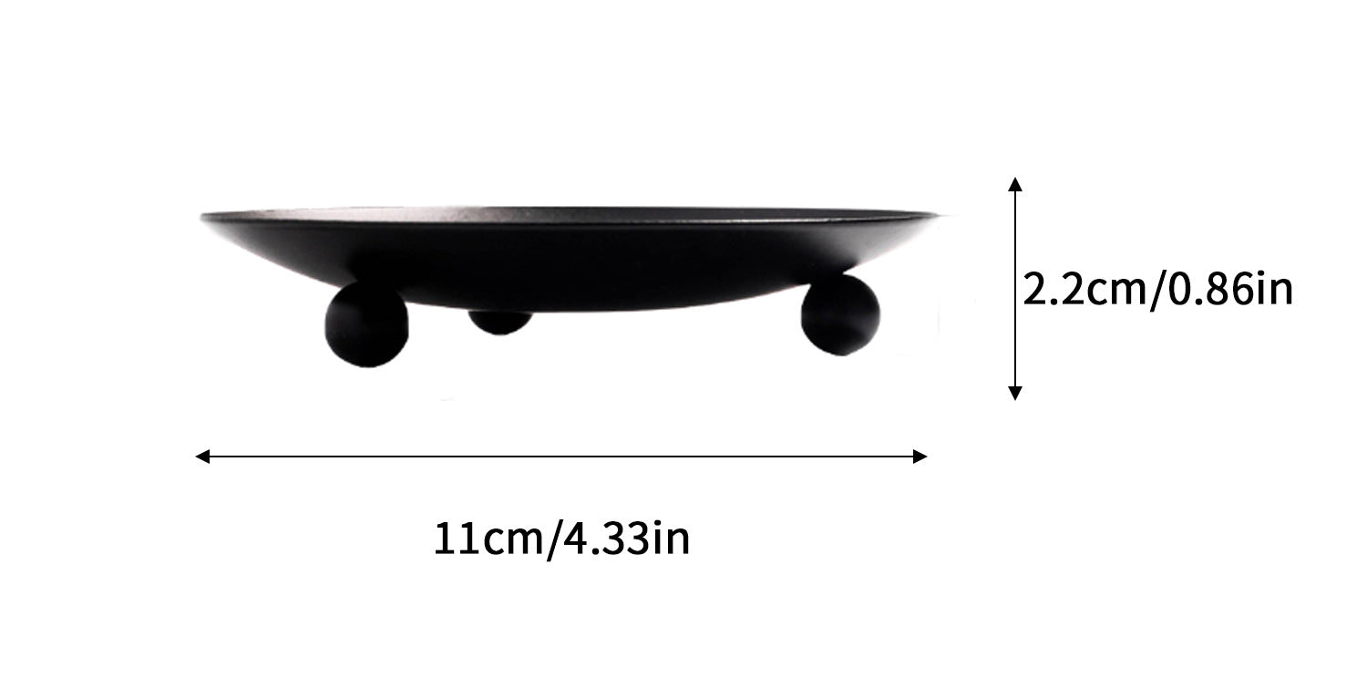 Iron Plate Candle Holder