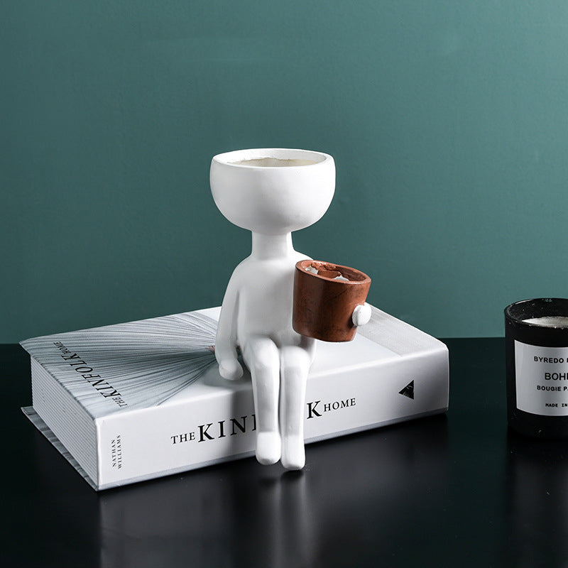 Resin Succulent Vase