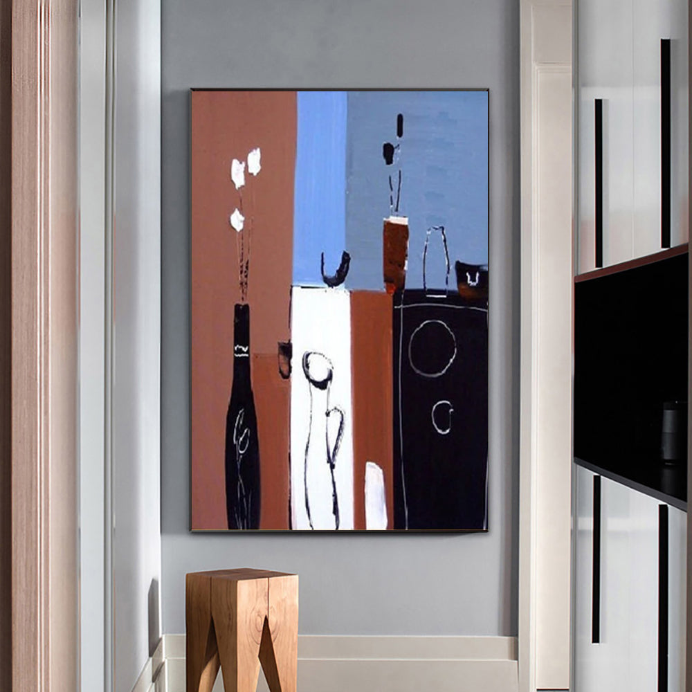 Retro Abstract Oil Painting