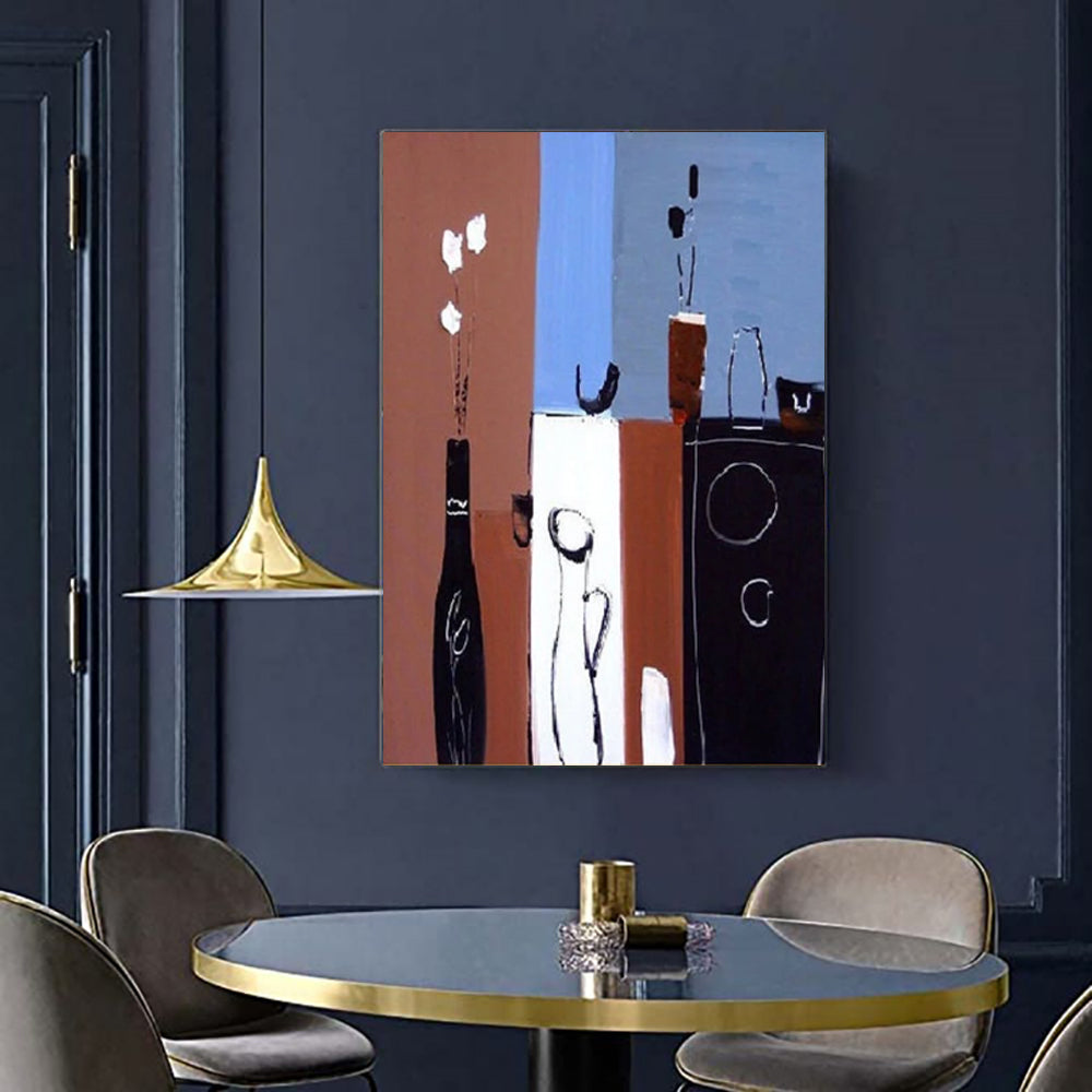 Retro Abstract Oil Painting