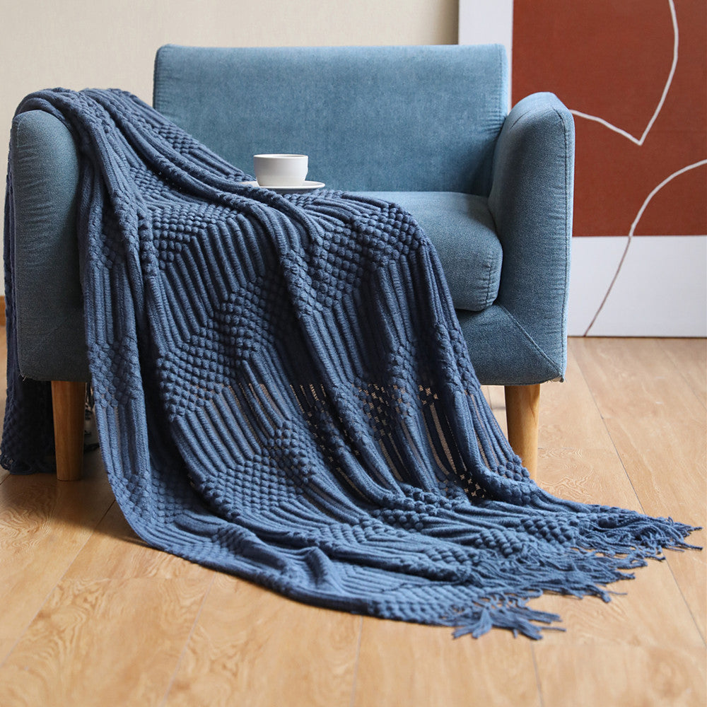 Towel Knitted Throw Blanket