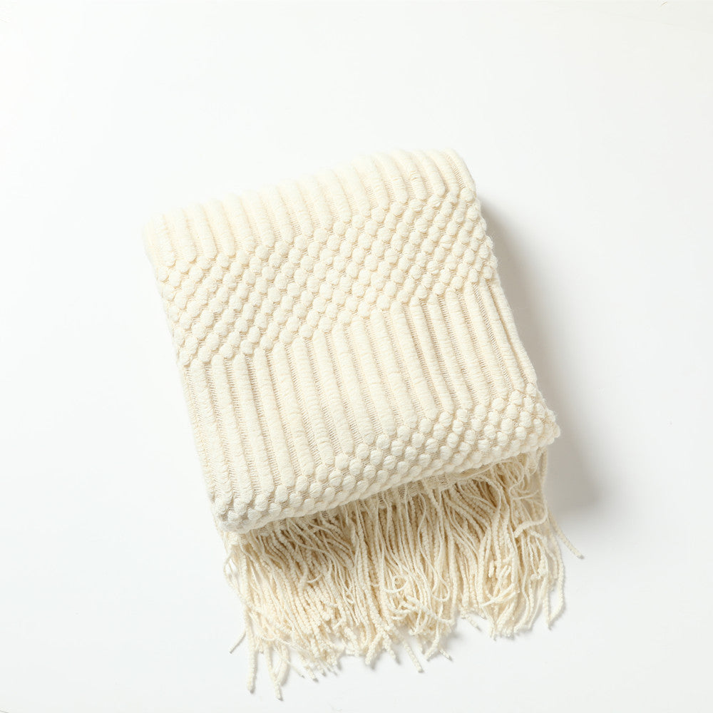 Towel Knitted Throw Blanket