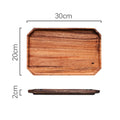 Irregular Solid Wood Tray