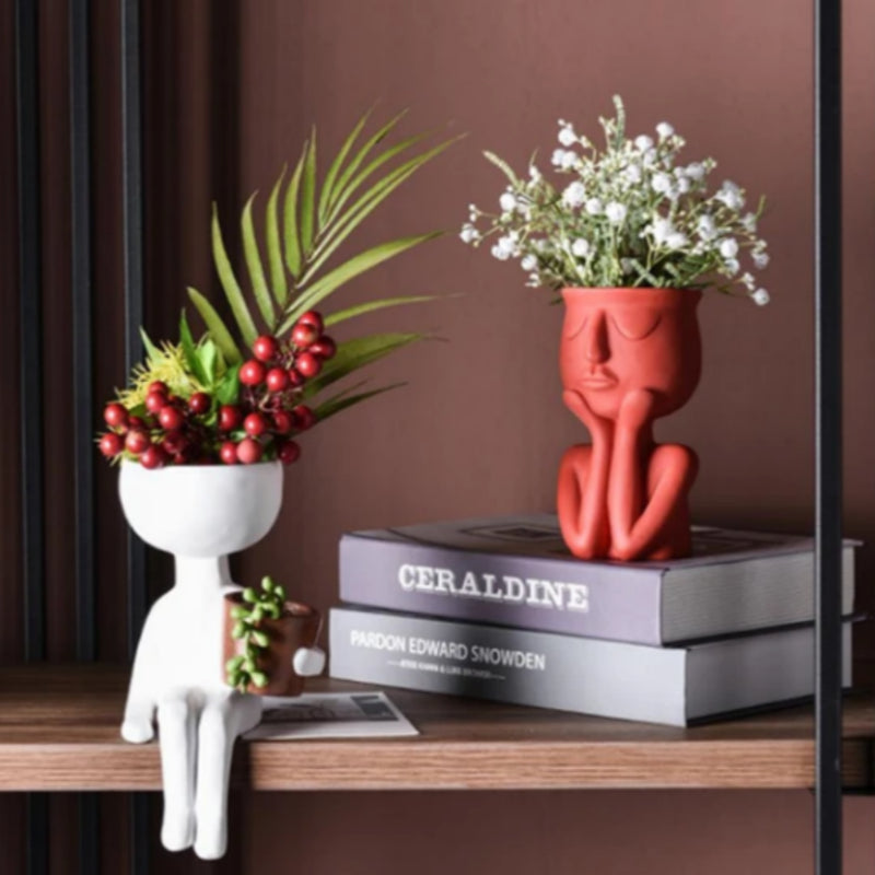 Resin Succulent Vase