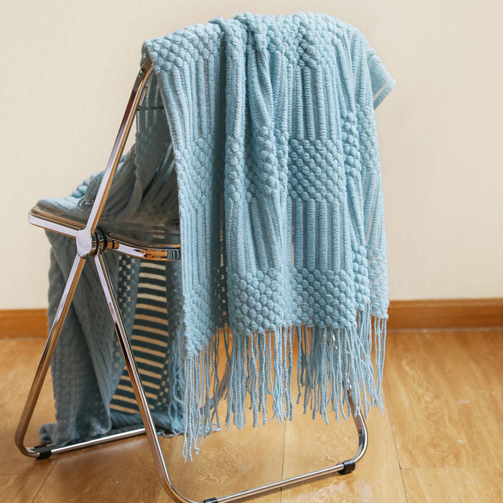 Towel Knitted Throw Blanket