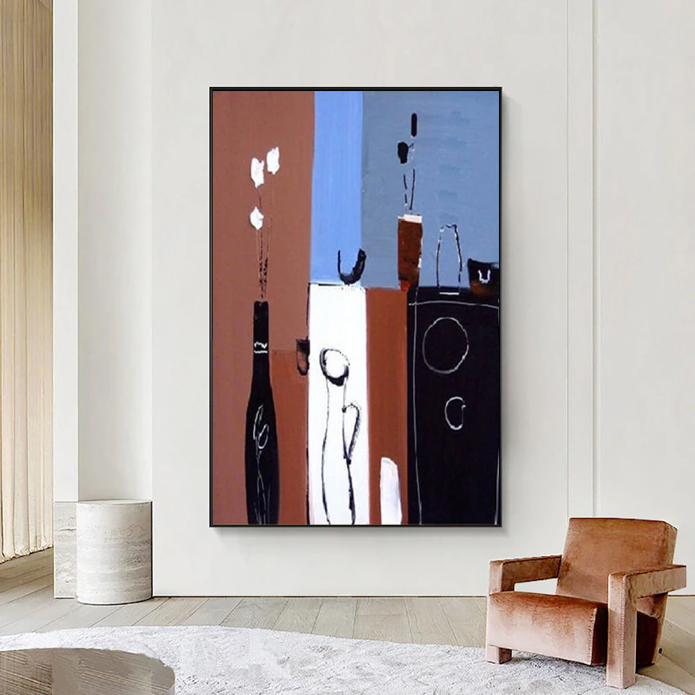 Retro Abstract Oil Painting