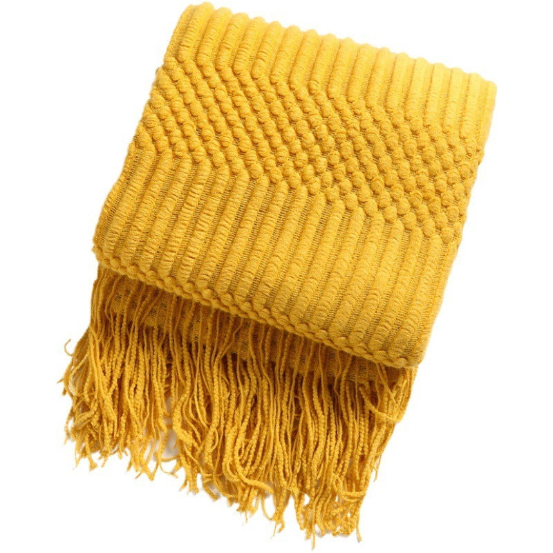 Towel Knitted Throw Blanket