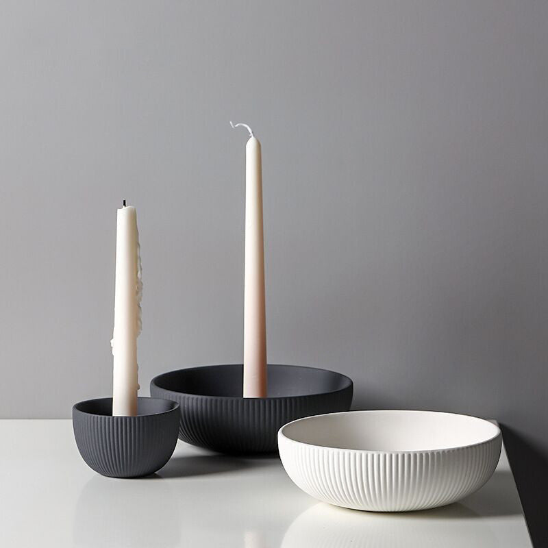 Simple Ceramic Candle Tray