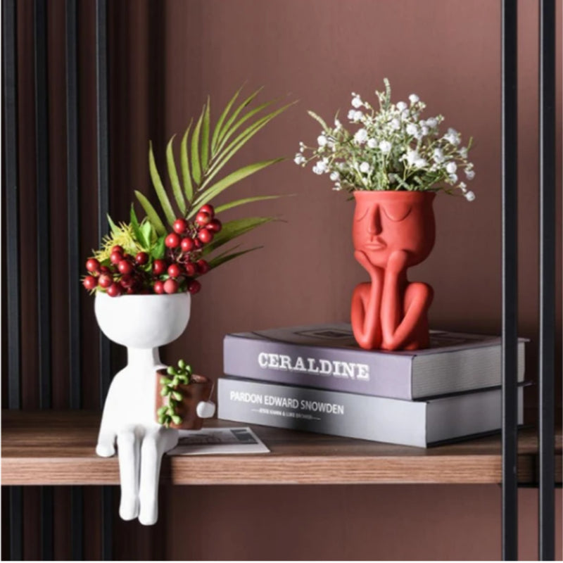 Resin Succulent Vase