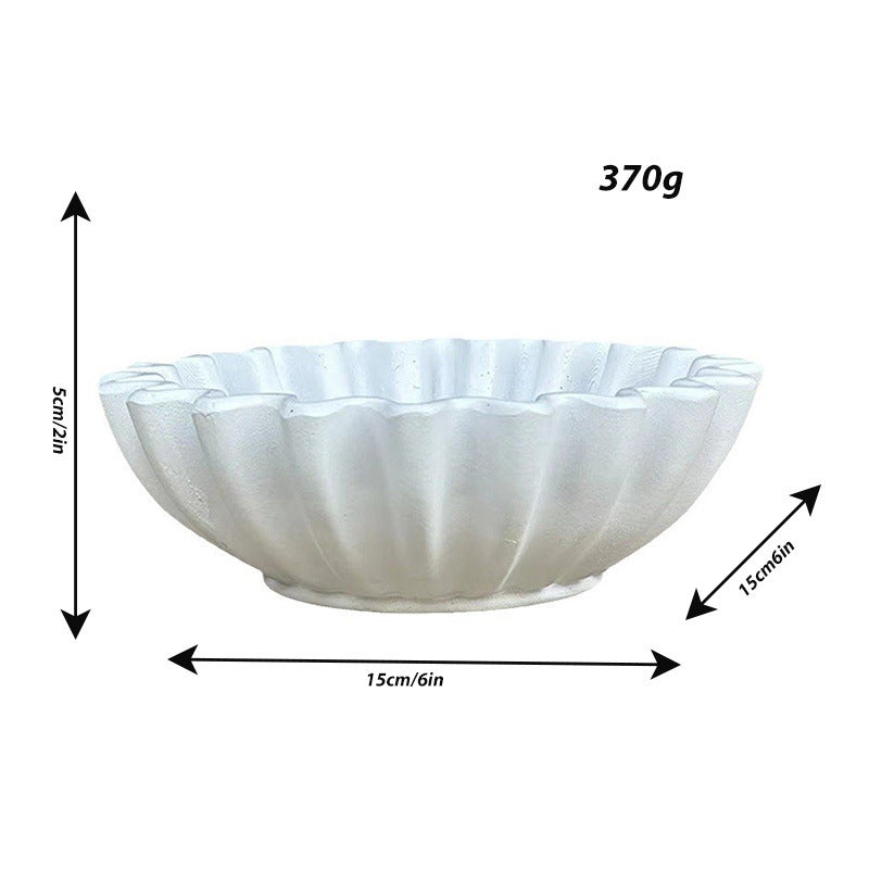 Groove Ruffled Decorative Bowl