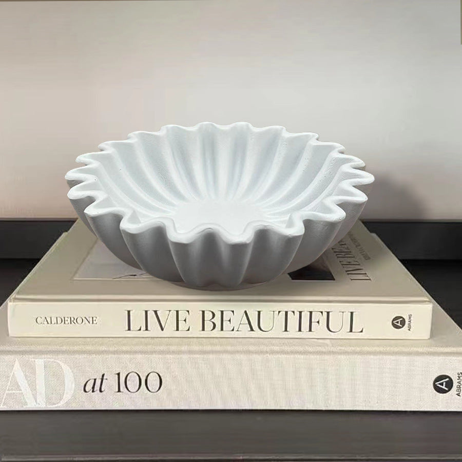 Groove Ruffled Decorative Bowl
