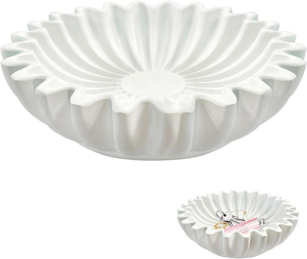 Groove Ruffled Decorative Bowl