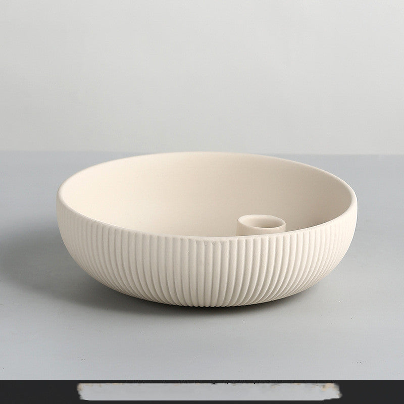 Simple Ceramic Candle Tray