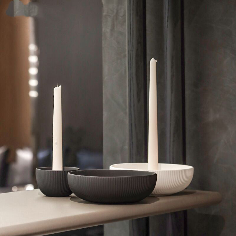 Simple Ceramic Candle Tray