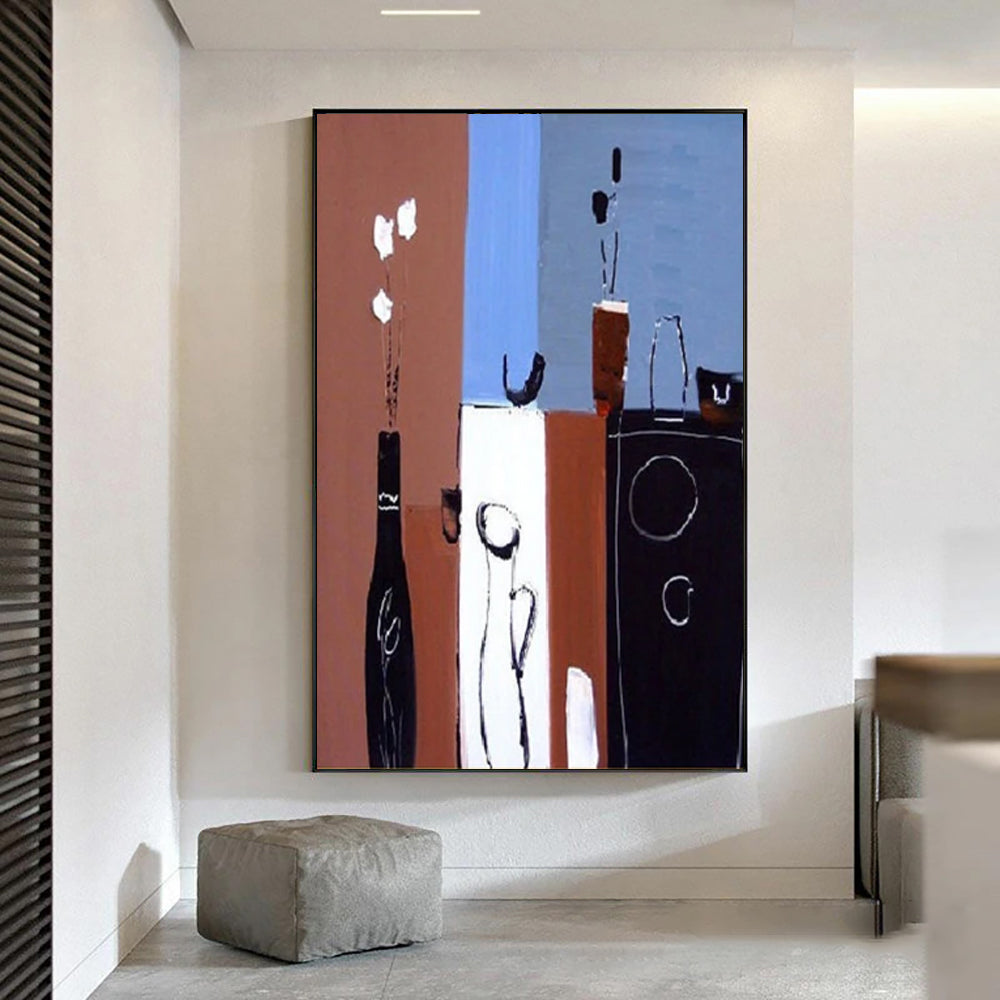 Retro Abstract Oil Painting